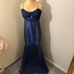 Vera Wang Midnight Blue Maxi Dress